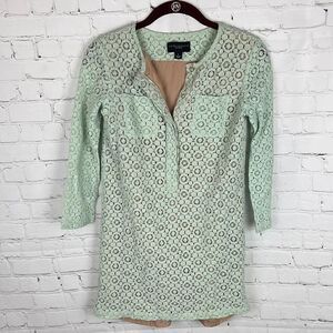 Victoria Beckham for Target Mint Lace Dress w/Tan Lining Size Large